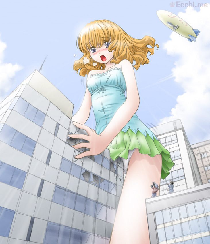 This cute giantess is totally innocent She has no fault that she is so 
