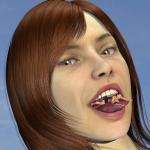 168323 - giantess looking_at_viewer mouth poser redfiredog redhead shrunken_man tongue vore