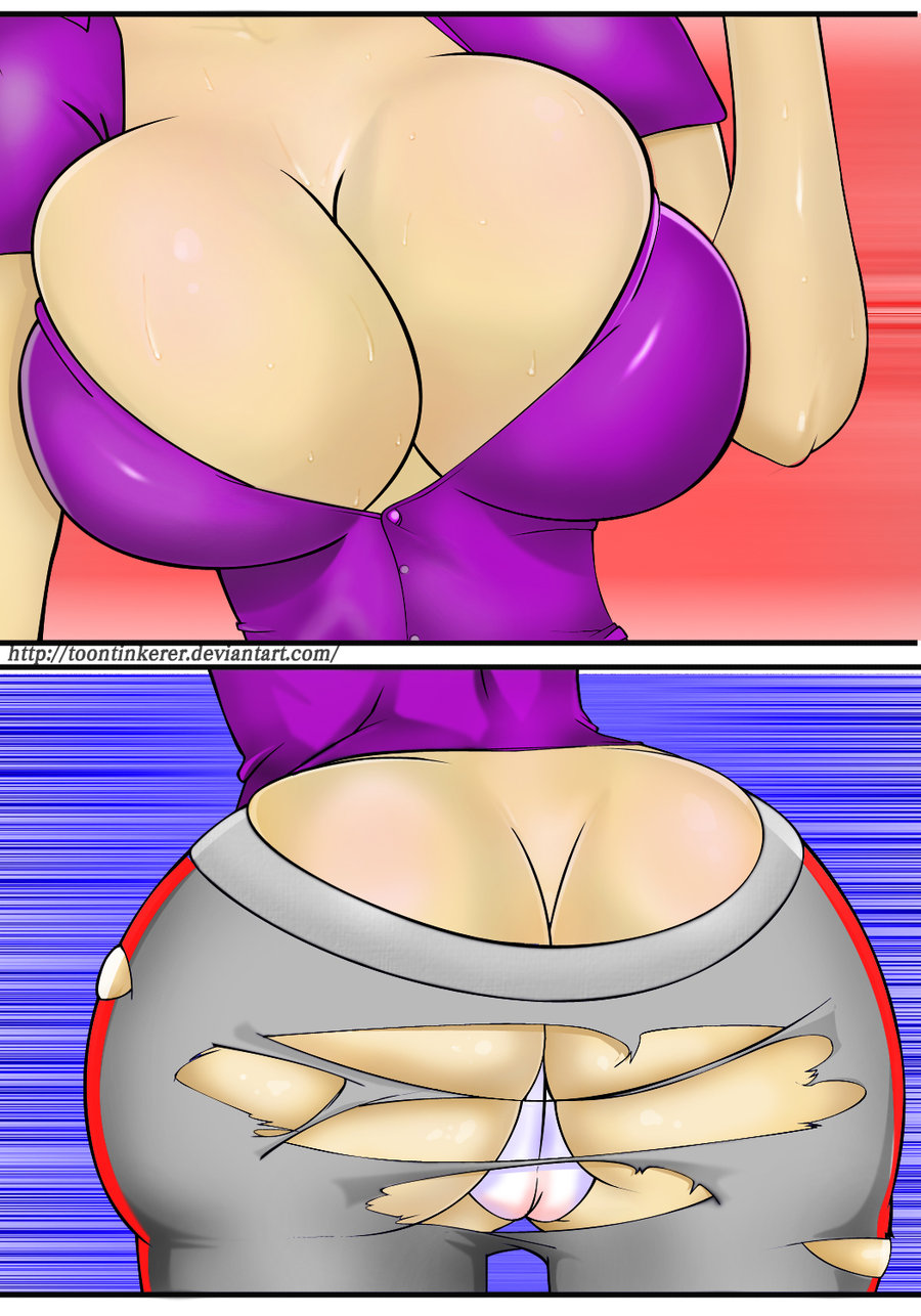 Sexy anime boob smother