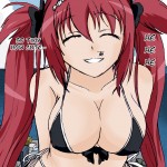 174301 - airi city destruction drawing eyes_closed giantess ginger helicopter mega_giantess queen's_blade redhead redhead_giantess red_hair smile